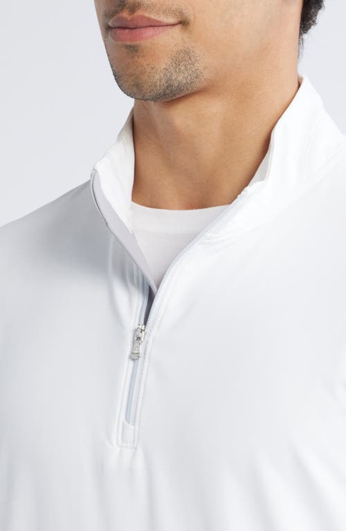 Johnnie-o Motion Performance Quarter Zip In White