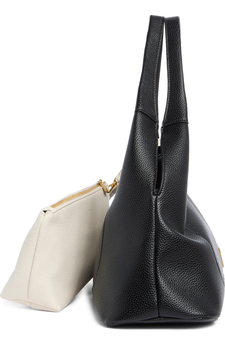 T Tahari Evonne Shoulder Bag with Pouch, Alternate, color, Black