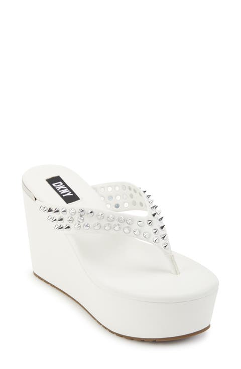 Tina Studded Platform Flip Flop (Women)