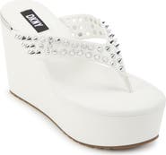 DKNY Tina Studded Platform Flip Flop