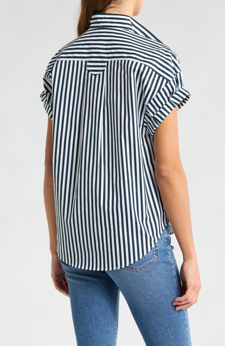 FRAME Sheila Short Sleeve Organic Cotton Button-Up Shirt, Alternate, color,