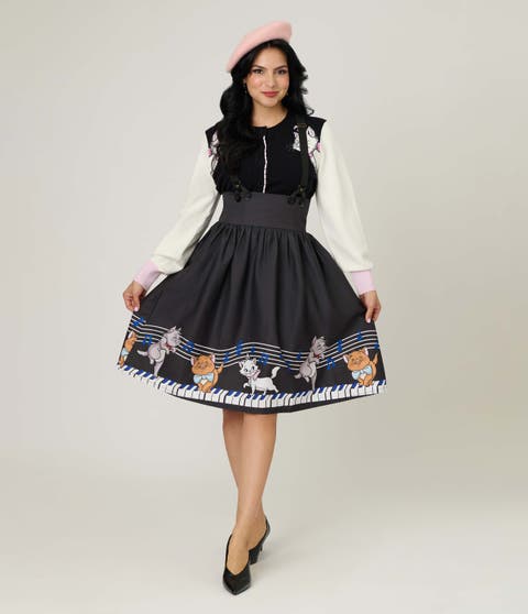 Suspender Swing Skirt