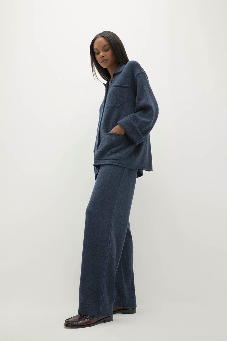 Rome Denim Cashmere Chore Jacket, Alternate, color, Indigo