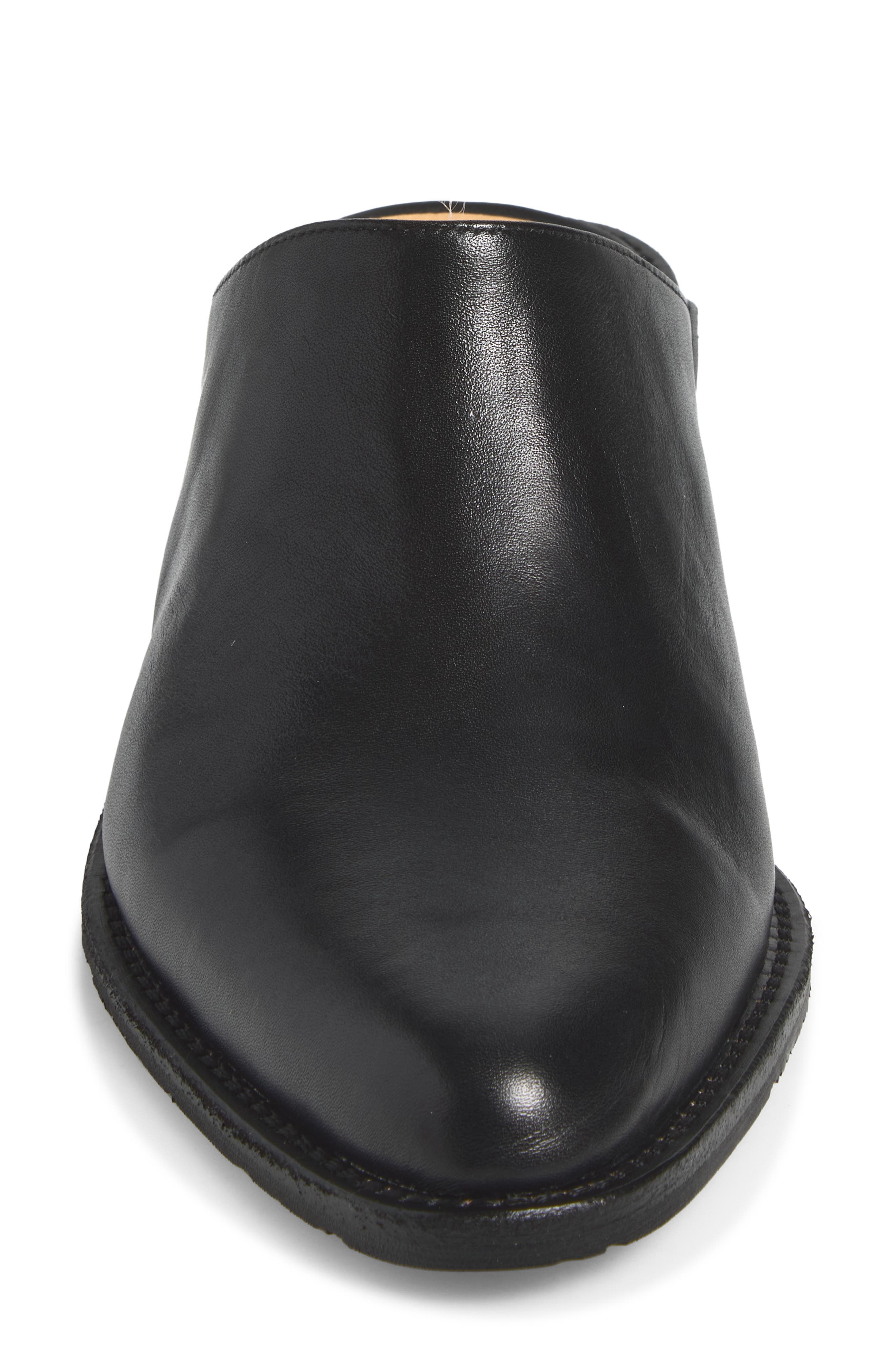Kel Mule, Alternate, color, BLACK LEATHER