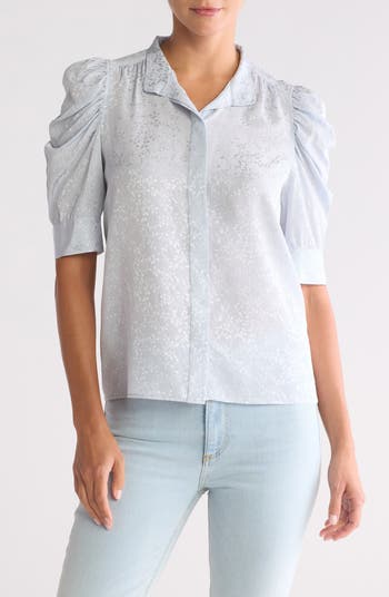 売れ筋商品|||ダナキャランニューヨーク カットソー トップス レディース Women's Stand-Collar Puff-Sleeve Shirt L3z - Lprd Whsky Stand Collar Shirt | Shirt | DKNY