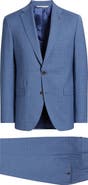 Jack Victor Esprit Light Blue Screen Weave Super 100s Wool Suit