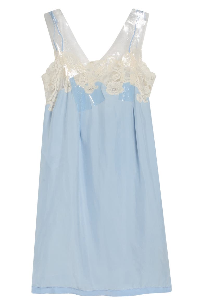 Taped Mini Slipdress, Alternate, color, LIGHT BLUE