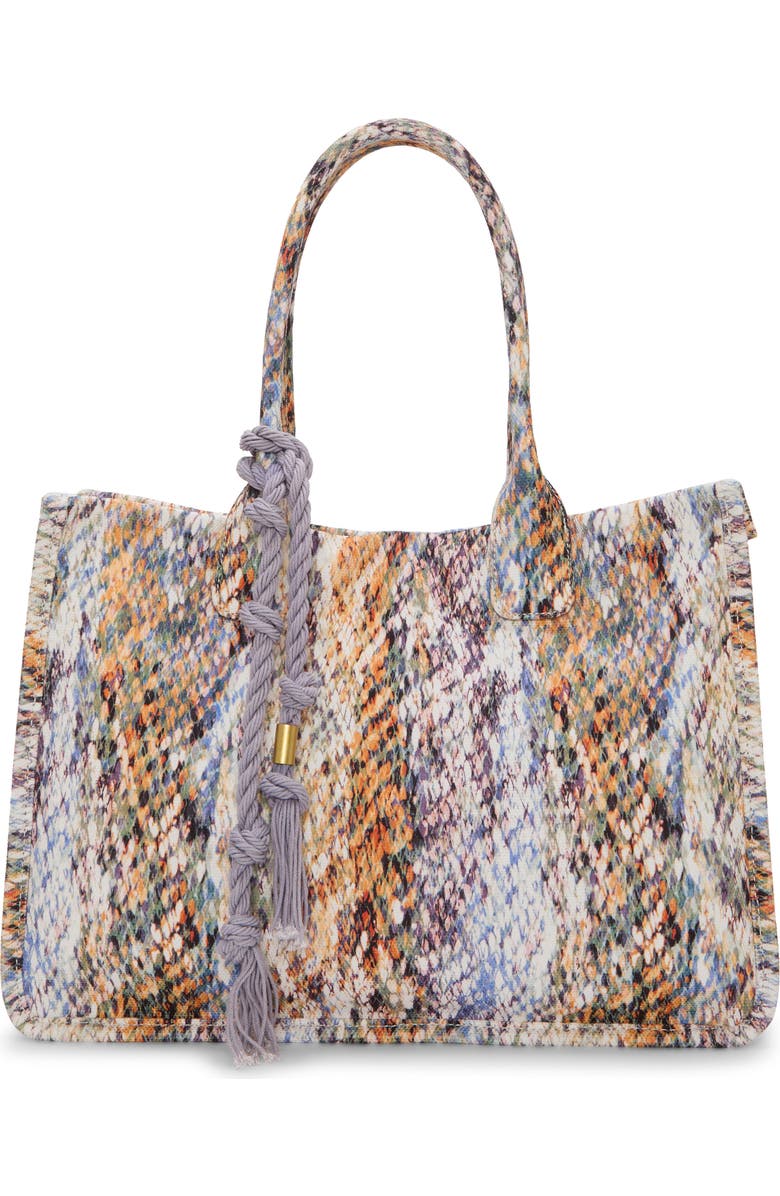 Vince Camuto Orla Canvas Tote, Main, color, Medium Brown