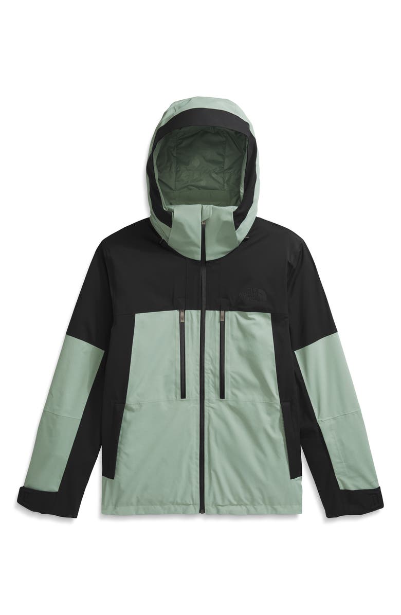 The North Face Chakal Waterproof Hooded Jacket, Alternate, color, Slate Moss/ Tnf Black