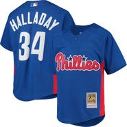 Mitchell & Ness Youth Mitchell & Ness Roy Halladay Royal Philadelphia Phillies Cooperstown Collection Mesh Batting Practice Jersey