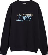 JW Anderson Anonymous Lovers Embroidered Jersey Sweatshirt