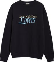 JW Anderson Anonymous Lovers Embroidered Jersey Sweatshirt