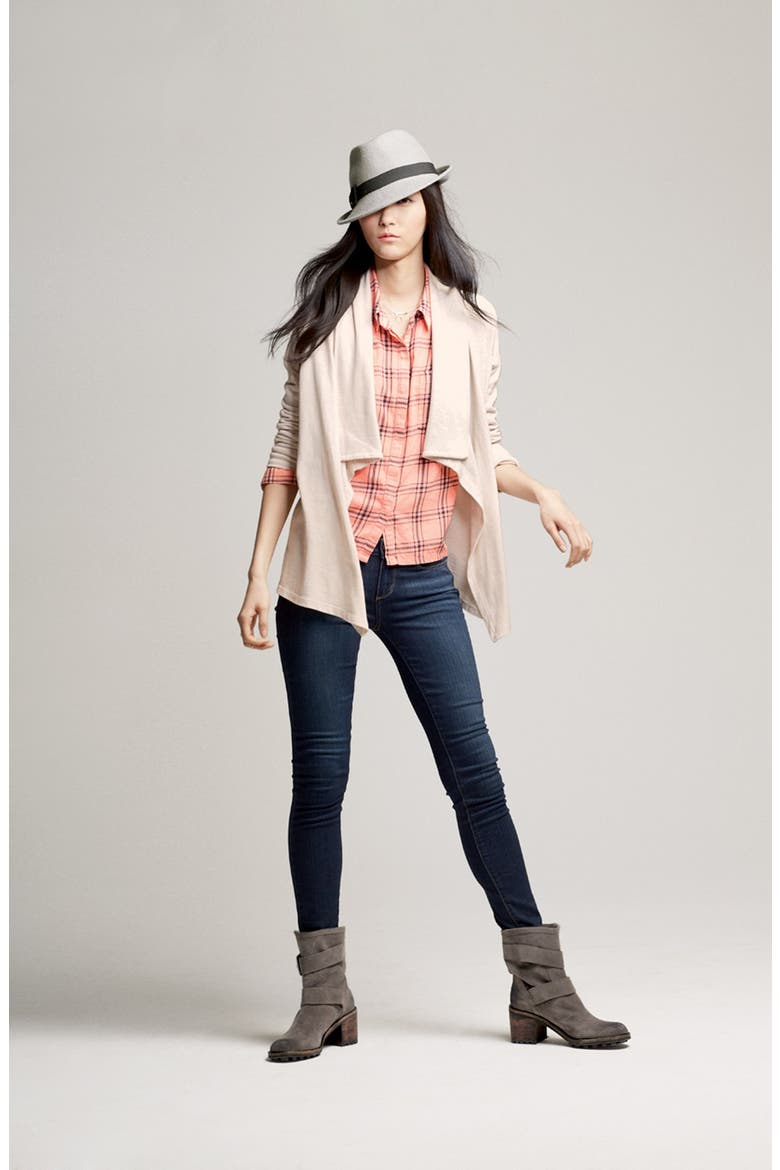 Open Cardigan, Alternate, color, MACADAMIA