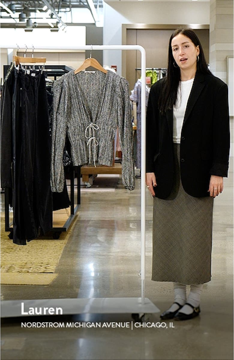 Payton Plunge Neck Plissé Top, sales video thumbnail