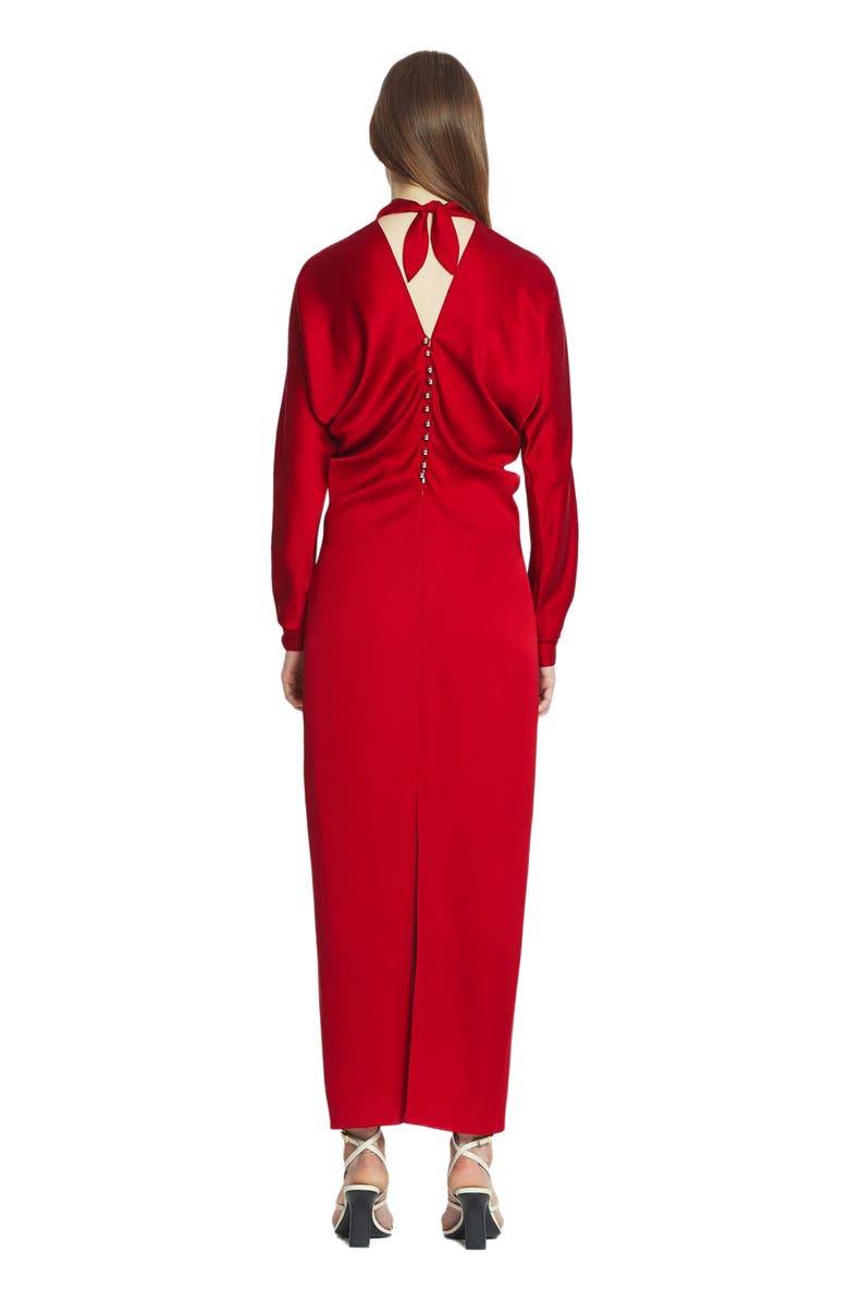 Lanvin FITTED SILK DRESS, Alternate, color, 