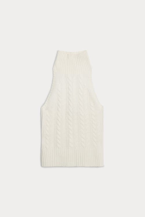 Naked Cashmere Runa Cableknit Cashmere Halter In Sand