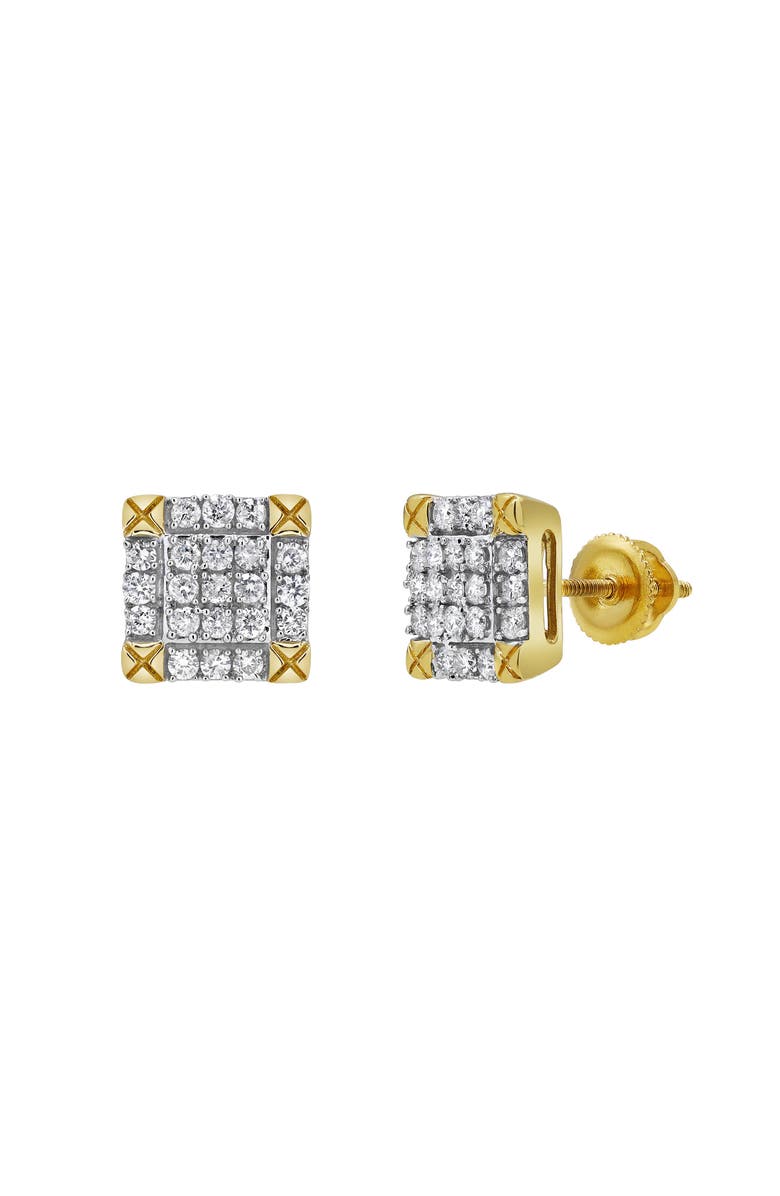 LuvMyJewelry Money Trunks 14K Yellow Gold Diamond Stud Earrings - 0.41ct., Main, color,