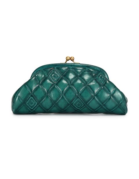 Petunia Quilted Leather Beauty Pouch