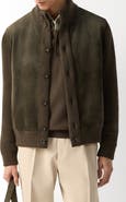 ZEGNA Cashmere & Suede Cardigan