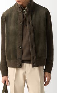 ZEGNA Cashmere & Suede Cardigan