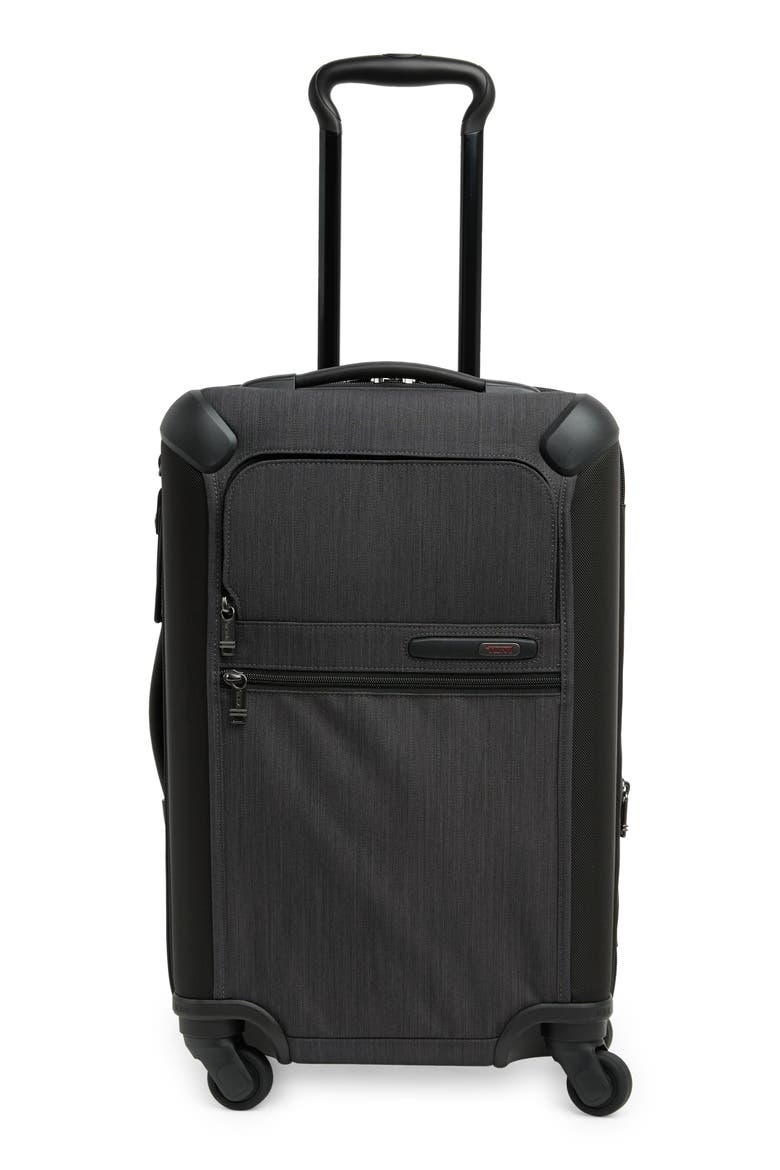 International Expandable 4 Wheeled Carry-On Luggage, Main, color, GREY