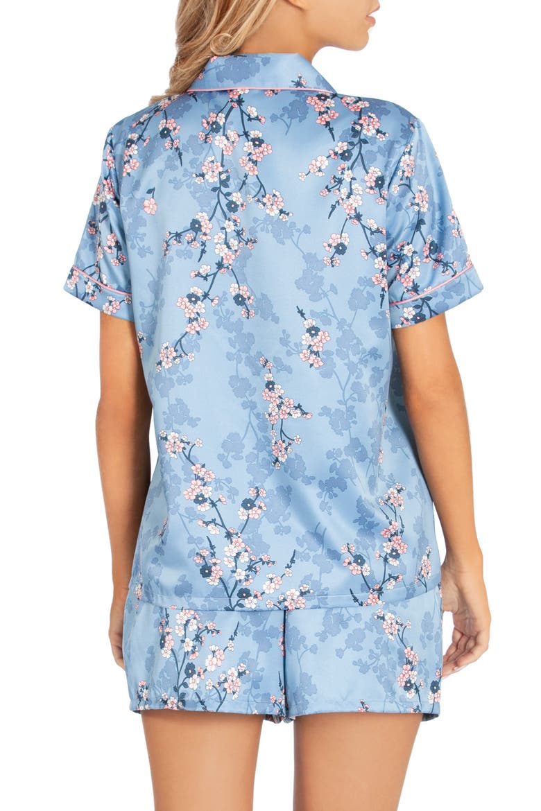 Satin Short Pajamas, Alternate, color, PLUM BLOSSOM