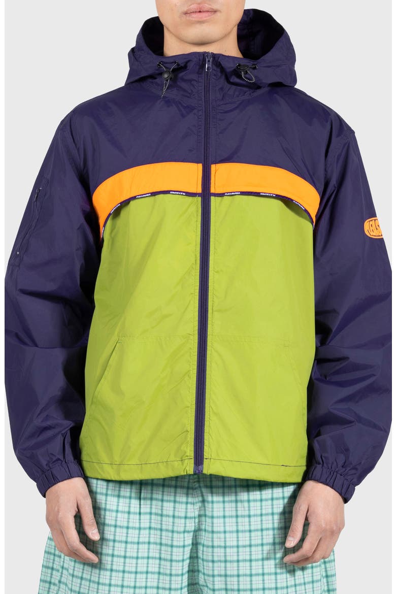 Spirit Hooded Nylon Windbreaker, Main, color, PURPLE
