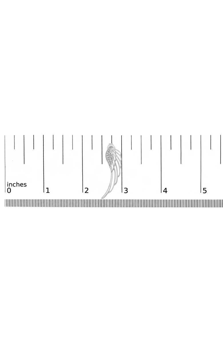 Haus of Brilliance 14K White Gold 1/4 Cttw Lab Grown Diamond Angel Wing Stud Earrings, Alternate, color, White