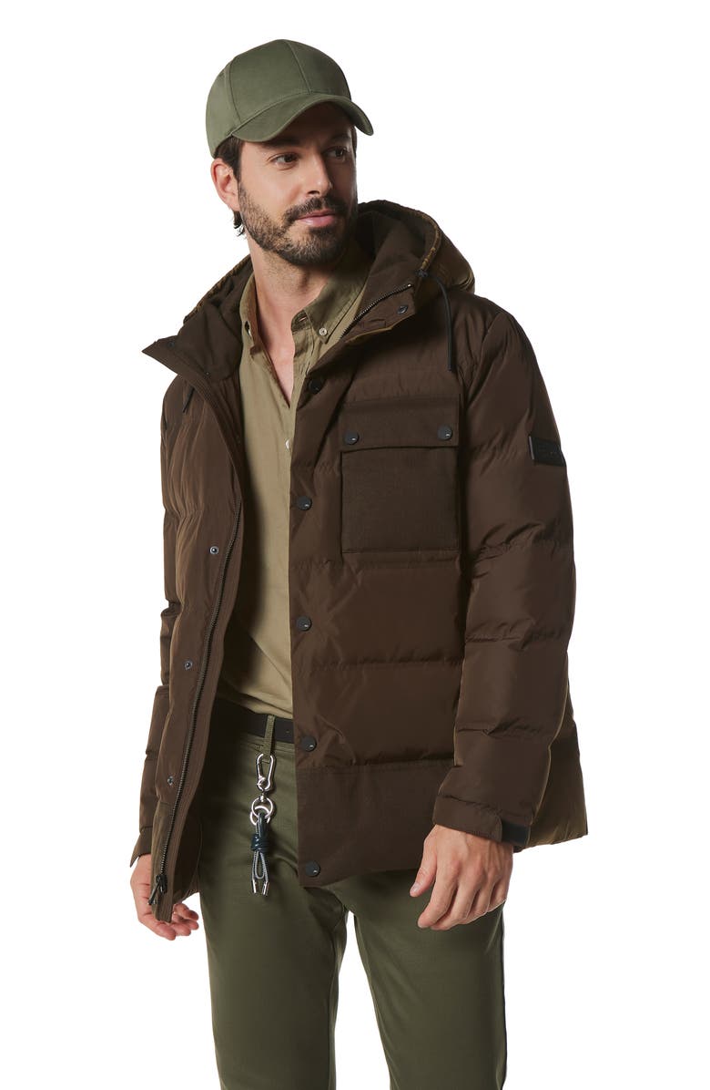 Marc New York Halifax Hooded Water Resistant Down & Feather Fill Jacket, Alternate, color, 