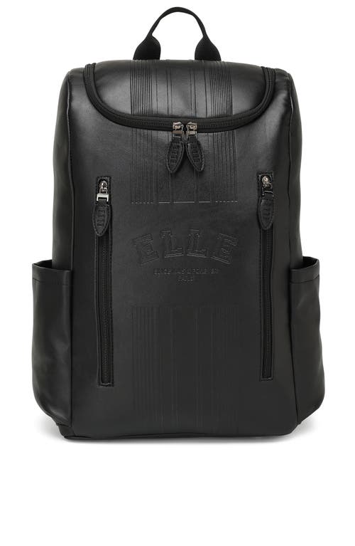 Elle Roamer 22l Vegan Leather Backpack In Black