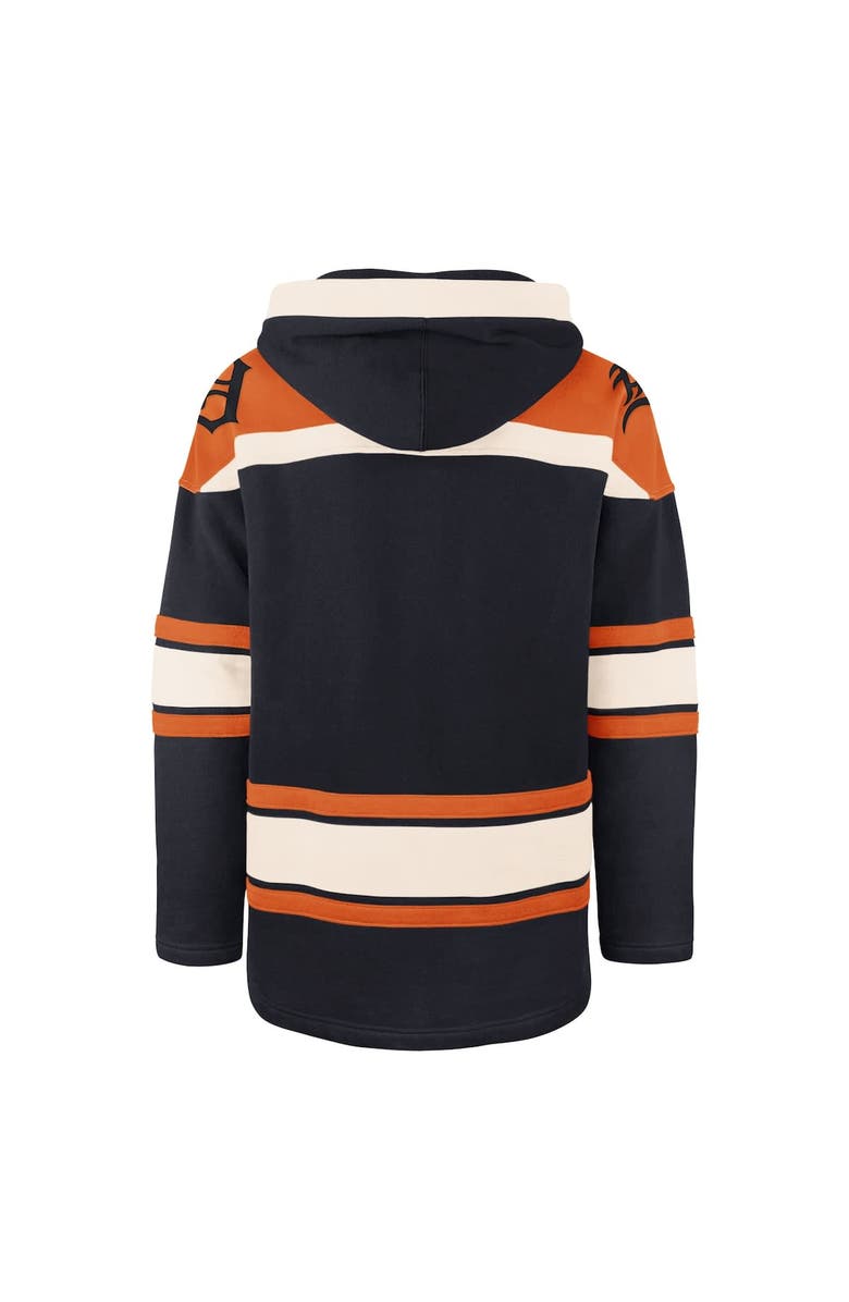 '47 Men's '47 Navy Detroit Tigers Superior Lacer Pullover Hoodie, Alternate, color, Navy