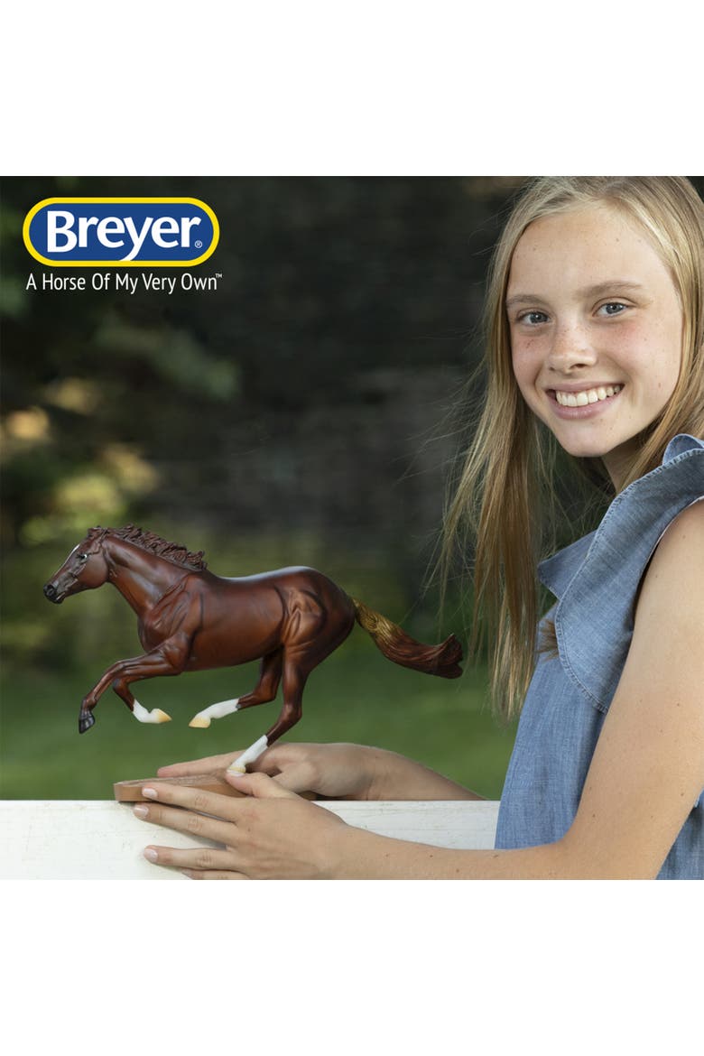 Traditional Series Secretariat Horse with Base Model, Alternate, color, Brown