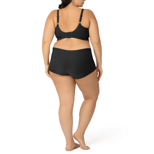 Kindred Bravely Grow With Me Maternity & Postpartum Boyshort In Black
