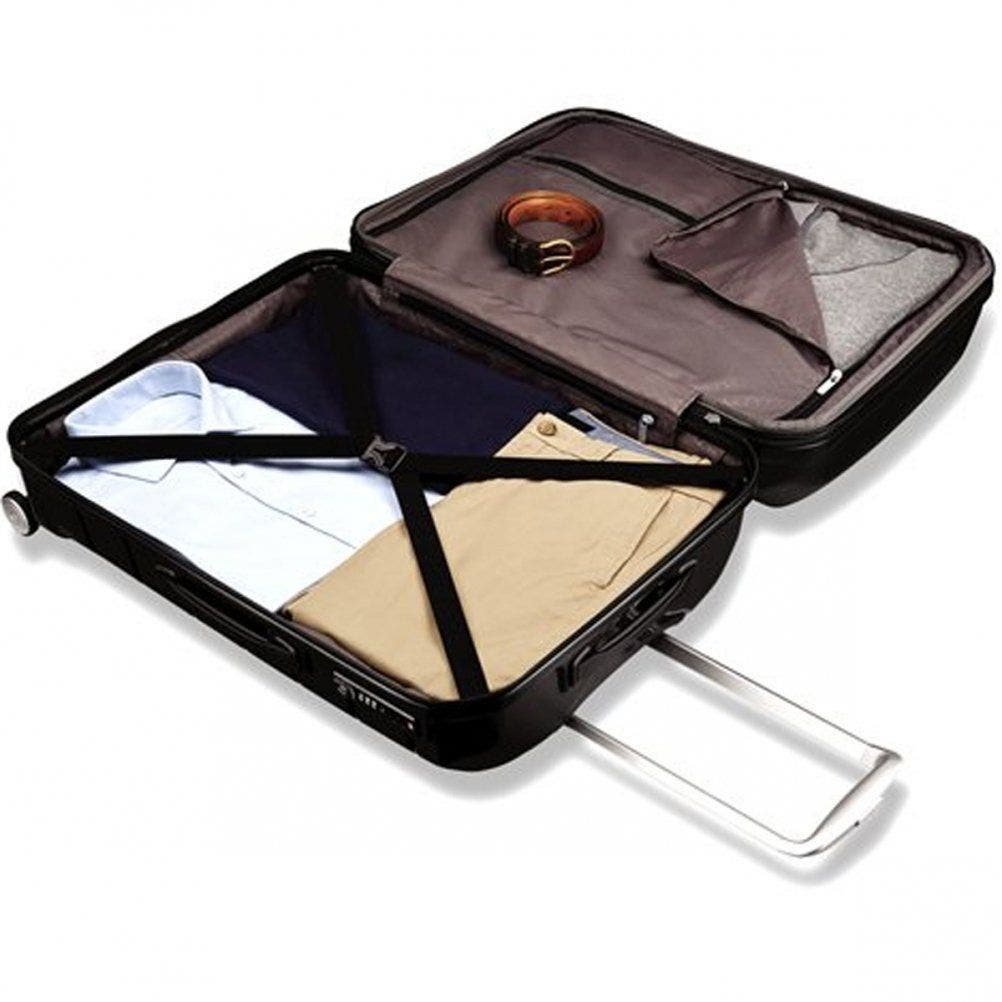 Samsonite Freeform 2-Piece Set (21/28) Hardside Expandable with Double Spinner Wheels, Alternate, color, Black