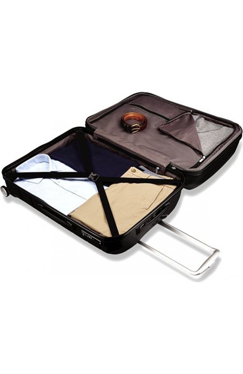 Samsonite Freeform 2-Piece Set (21/28) Hardside Expandable with Double Spinner Wheels, Alternate, color, Black