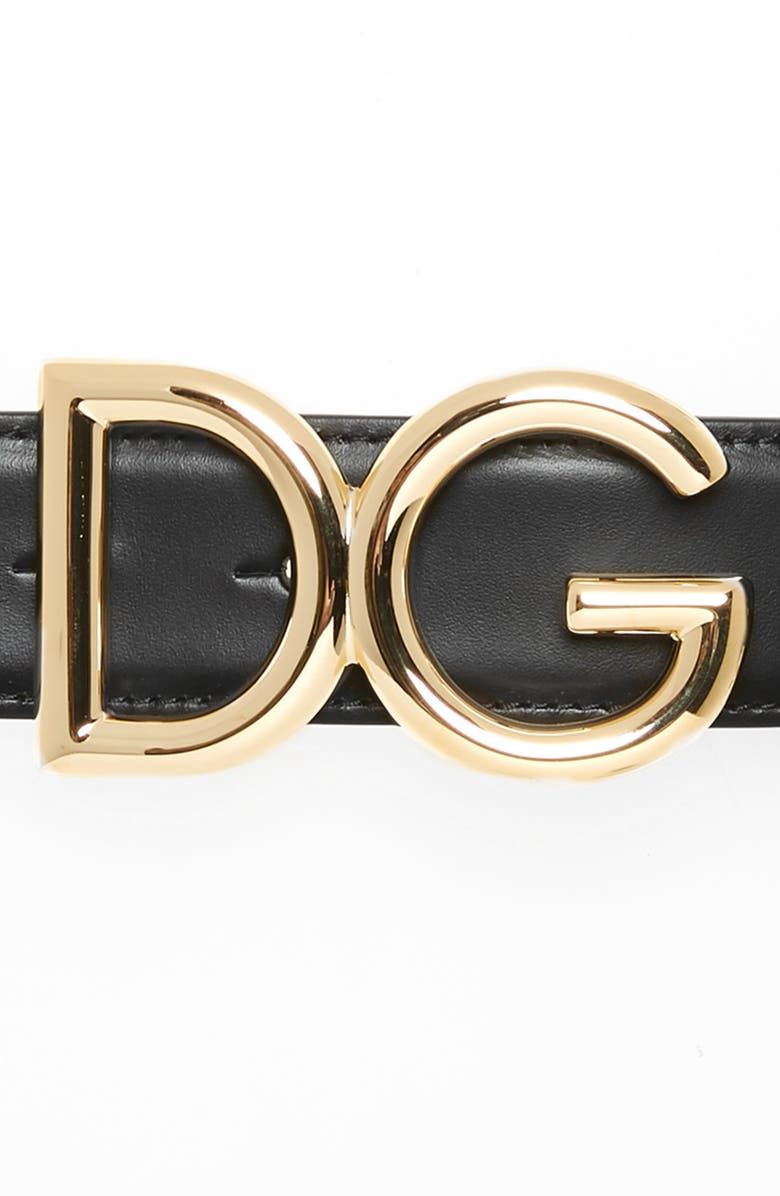 Dolce&Gabbana Family Lux Jewel Embellished Leather Belt, Alternate, color, 