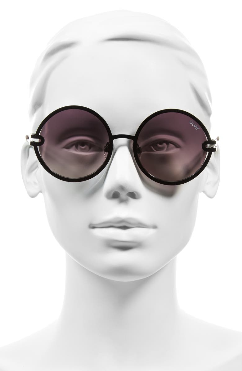 QUAY Australia Ukiyo Round Sunglasses, Alternate, color,