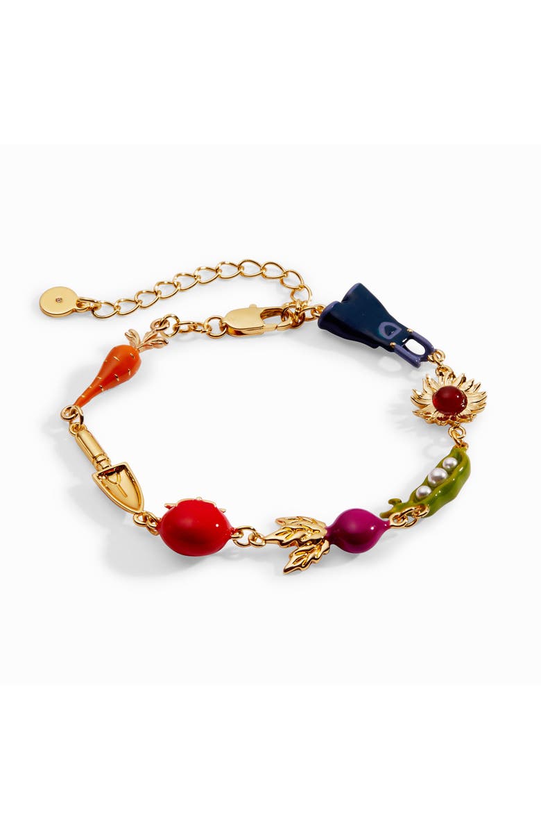 Alex and Ani Farmers' Market Inline Bracelet, Main, color, Gold