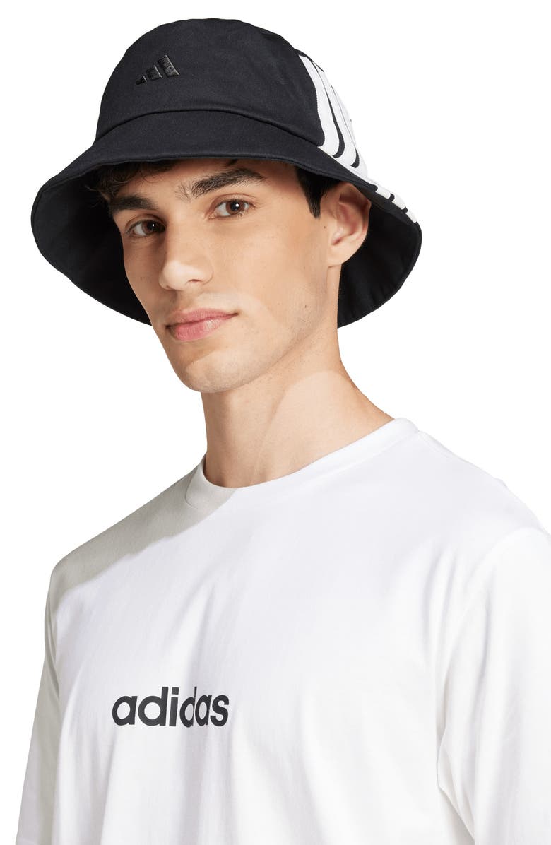 adidas Essentials Linear Jersey T-Shirt, Alternate, color, White/ Black