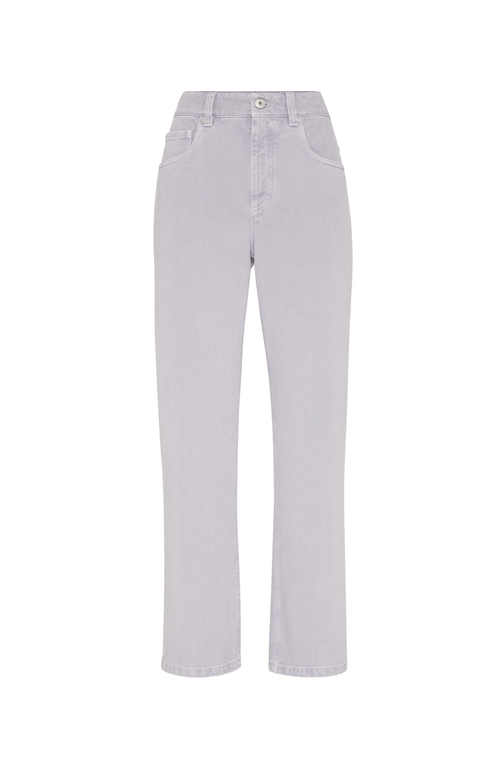 Brunello Cucinelli Flared Jeans In Lilac