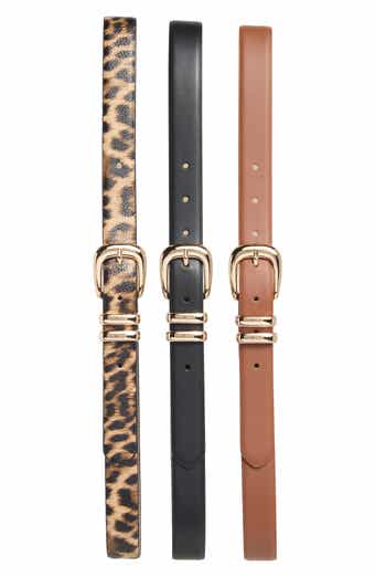 3-for-1 Assorted Faux Leather Belts
