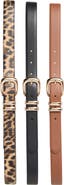 Nine West 3-for-1 Assorted Faux Leather Belts