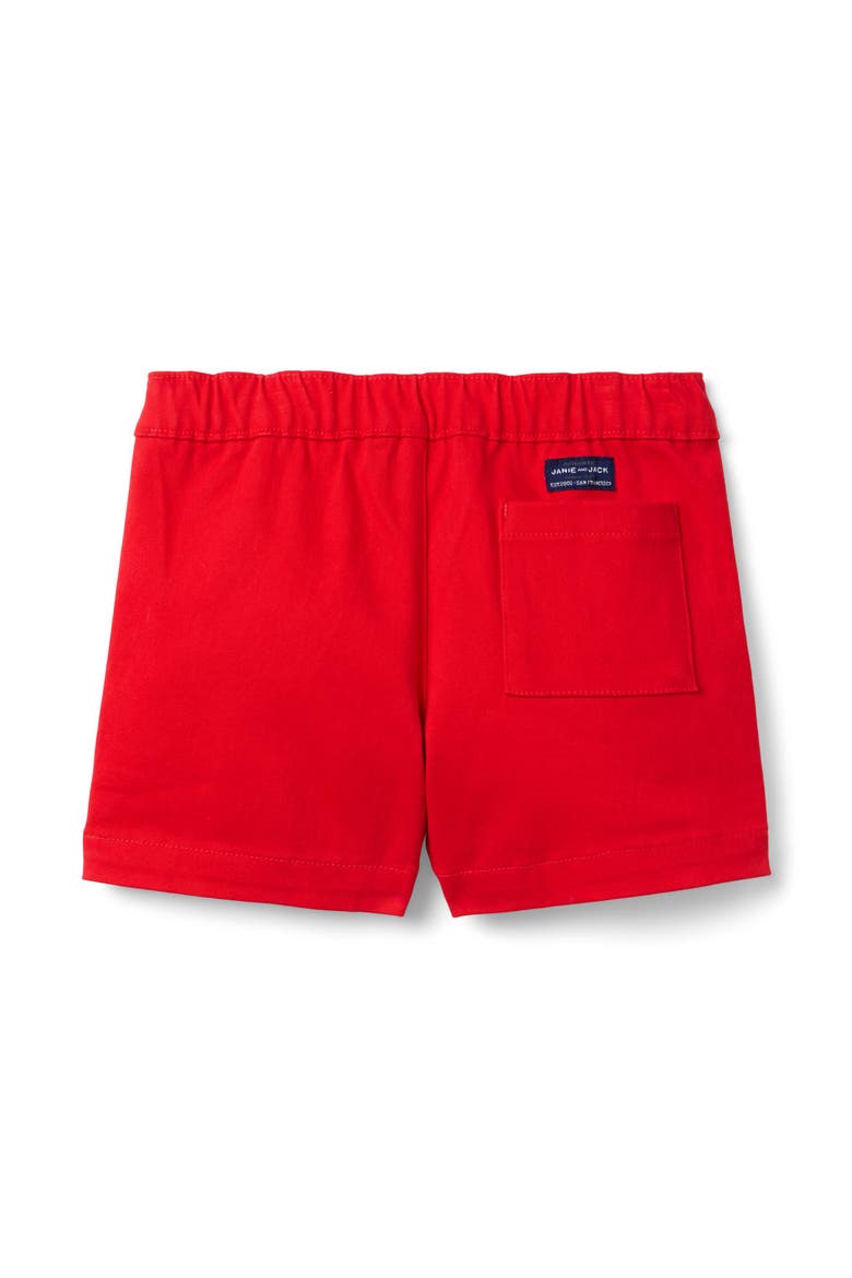 Pull On Twill Short, Alternate, color, Red