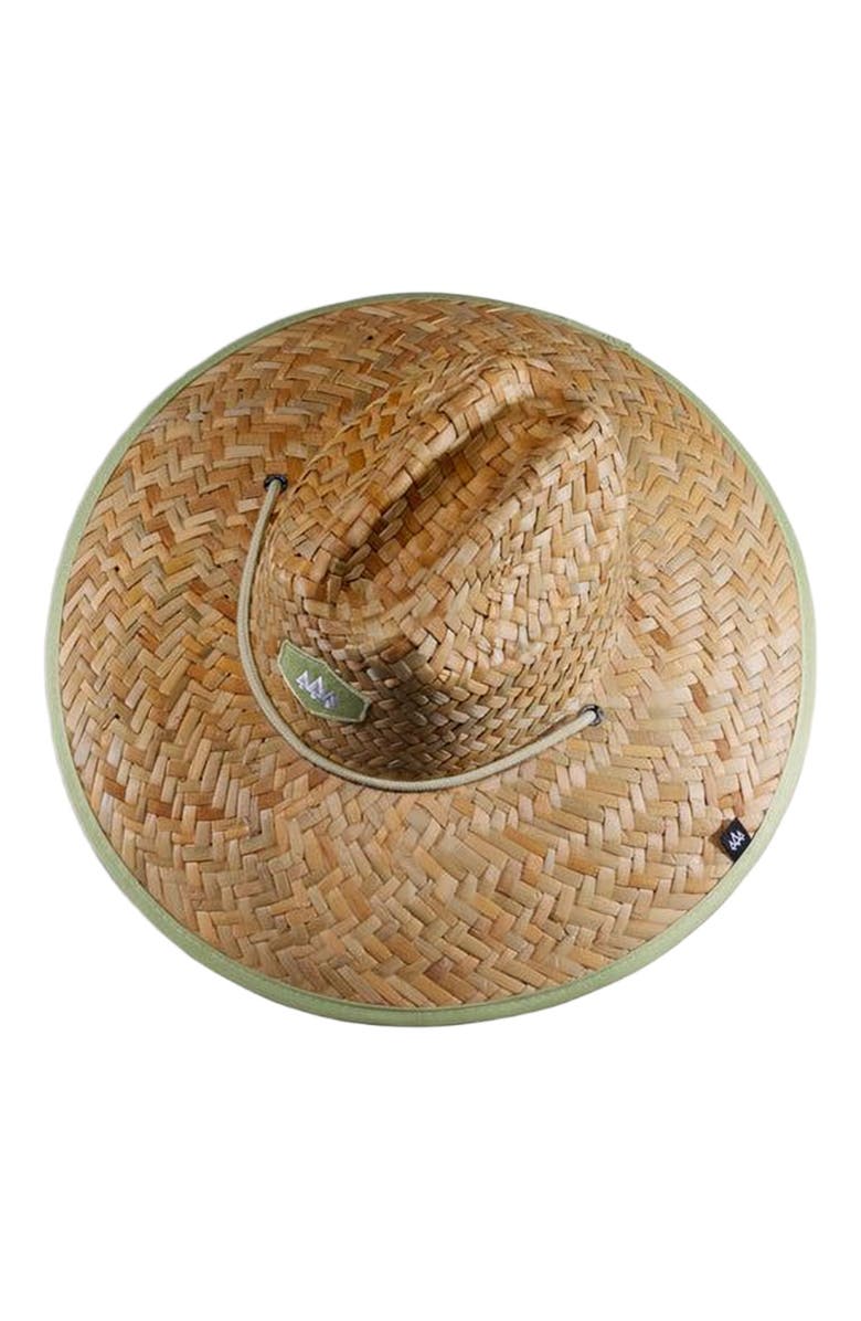 Hemlock Solid Straw Lifeguard Hat, Alternate, color, Solid Green