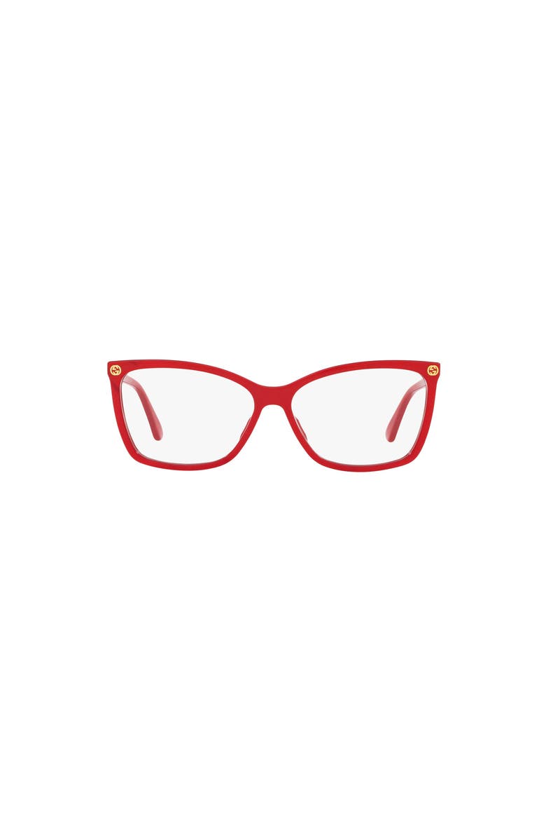 56mm Cat Eye optical glasses, Alternate, color, Red