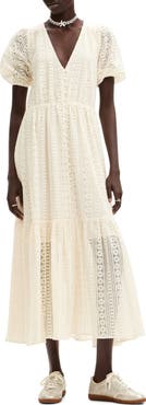 Desigual Long Embroidered Dress