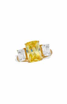 SAVVY CIE JEWELS Bold Radiant CZ Ring