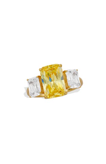 Savvy Cie Jewels Bold Radiant Cz Ring