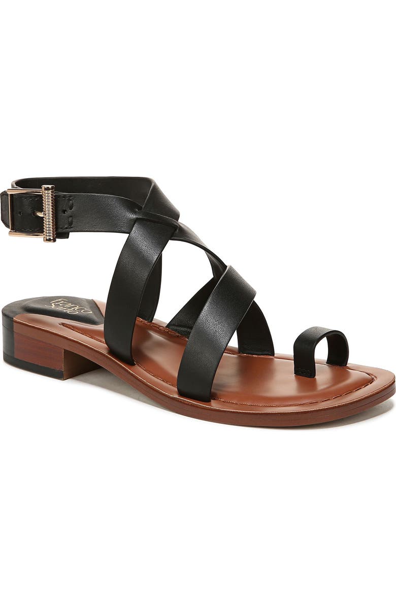 Franco Sarto Ina Toe Loop Sandal, Main, color, Black