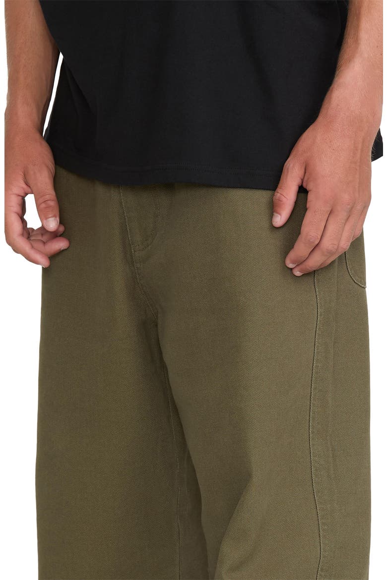 Garage Loose Fit Cotton Canvas 5-Pocket Pants, Alternate, color, WINTER MOSS